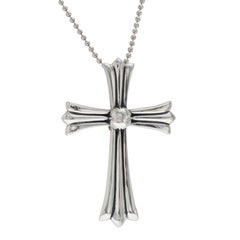 Authentic Chrome Hearts 925 Sterling Silver Large Cross Necklace