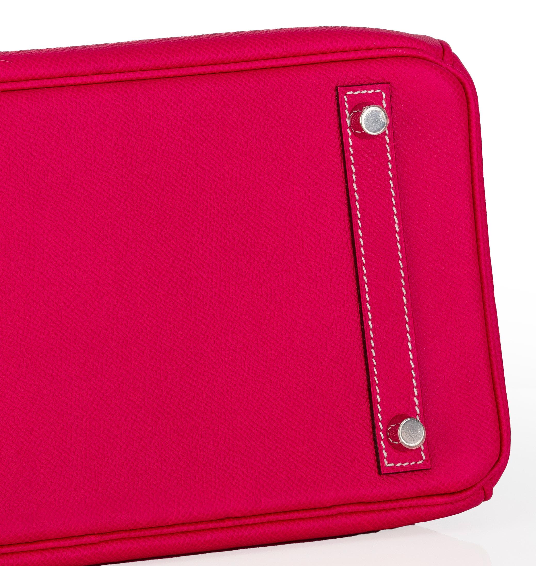 Auth. Hermès Bag - Birkin 30cm Box Calf Pink New For Sale 9