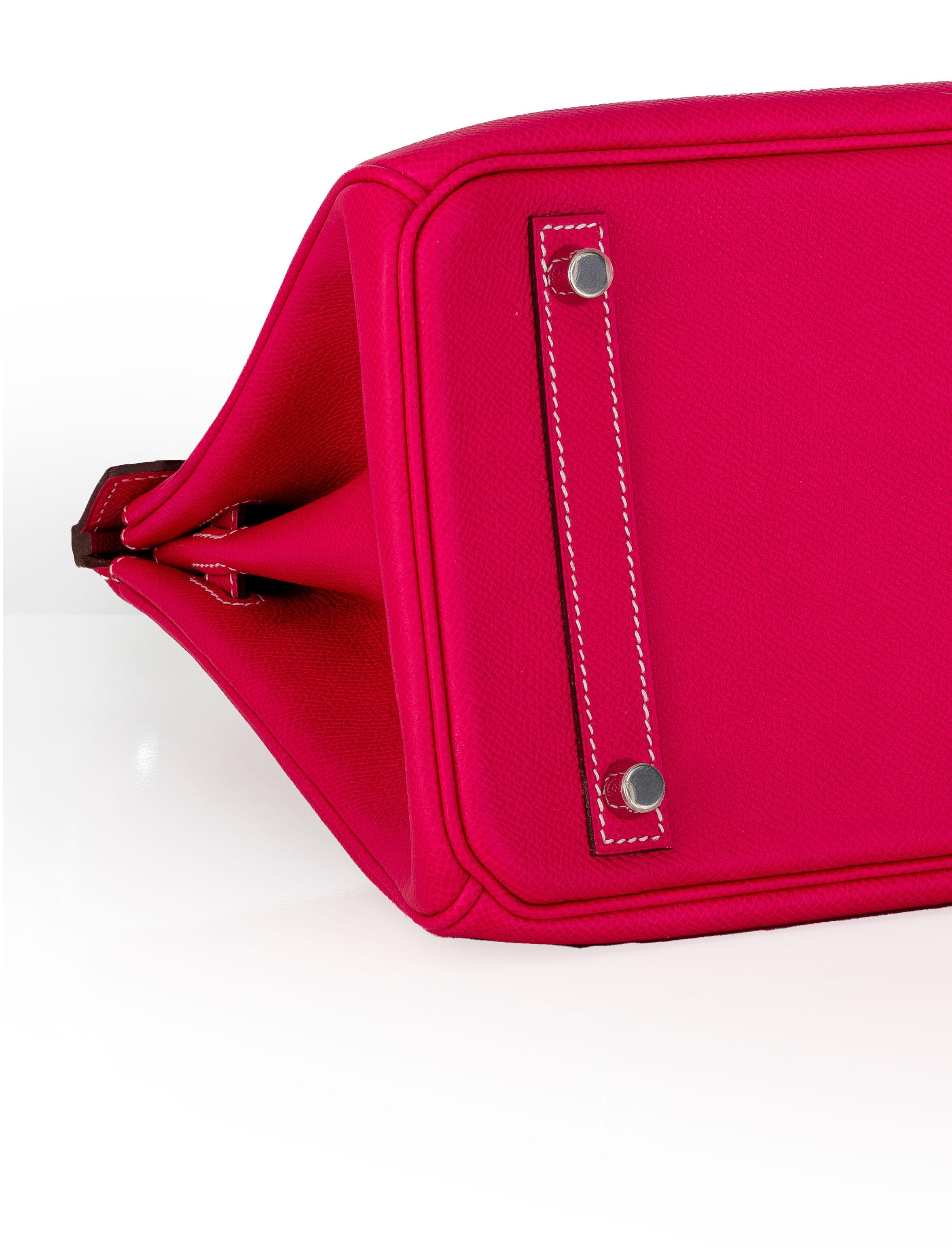 Auth. Hermès Bag - Birkin 30cm Box Calf Pink New For Sale 10