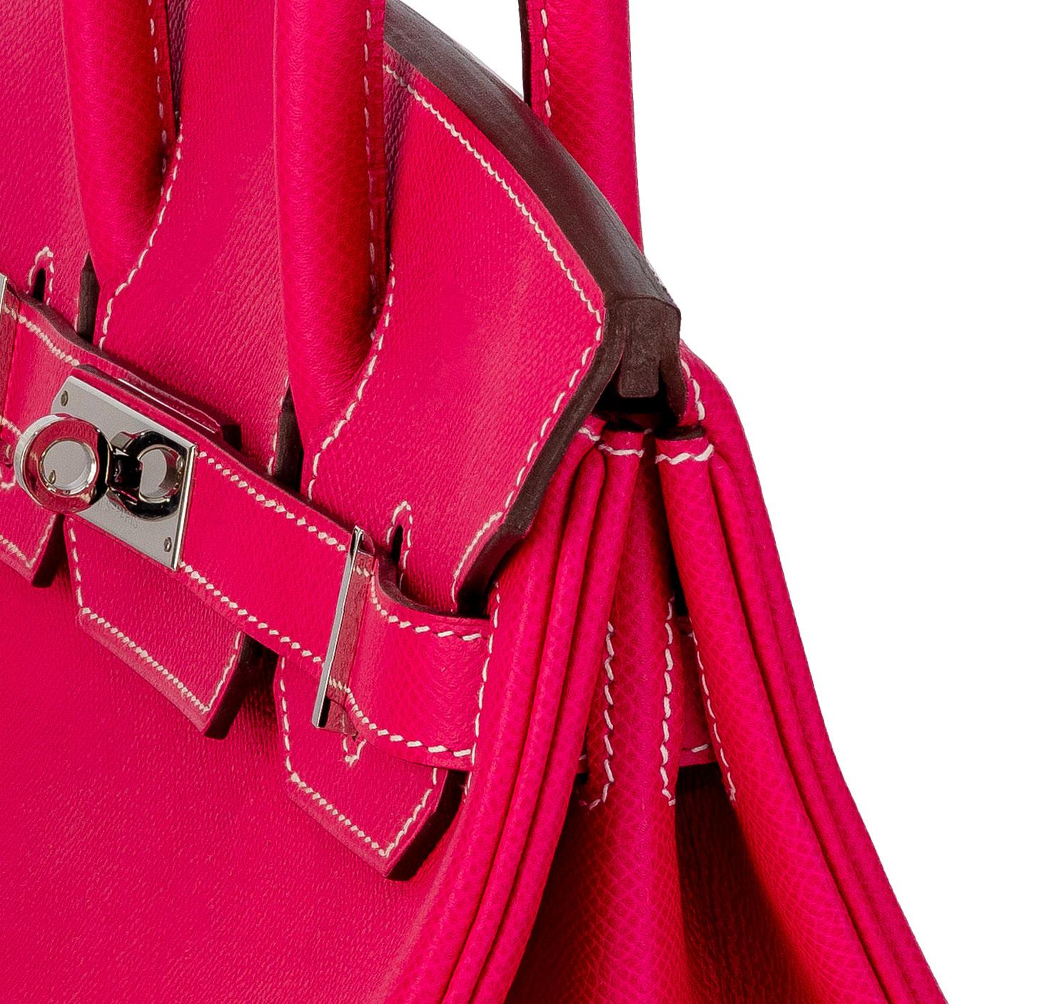 Auth. Hermès Bag - Birkin 30cm Box Calf Pink New For Sale 13