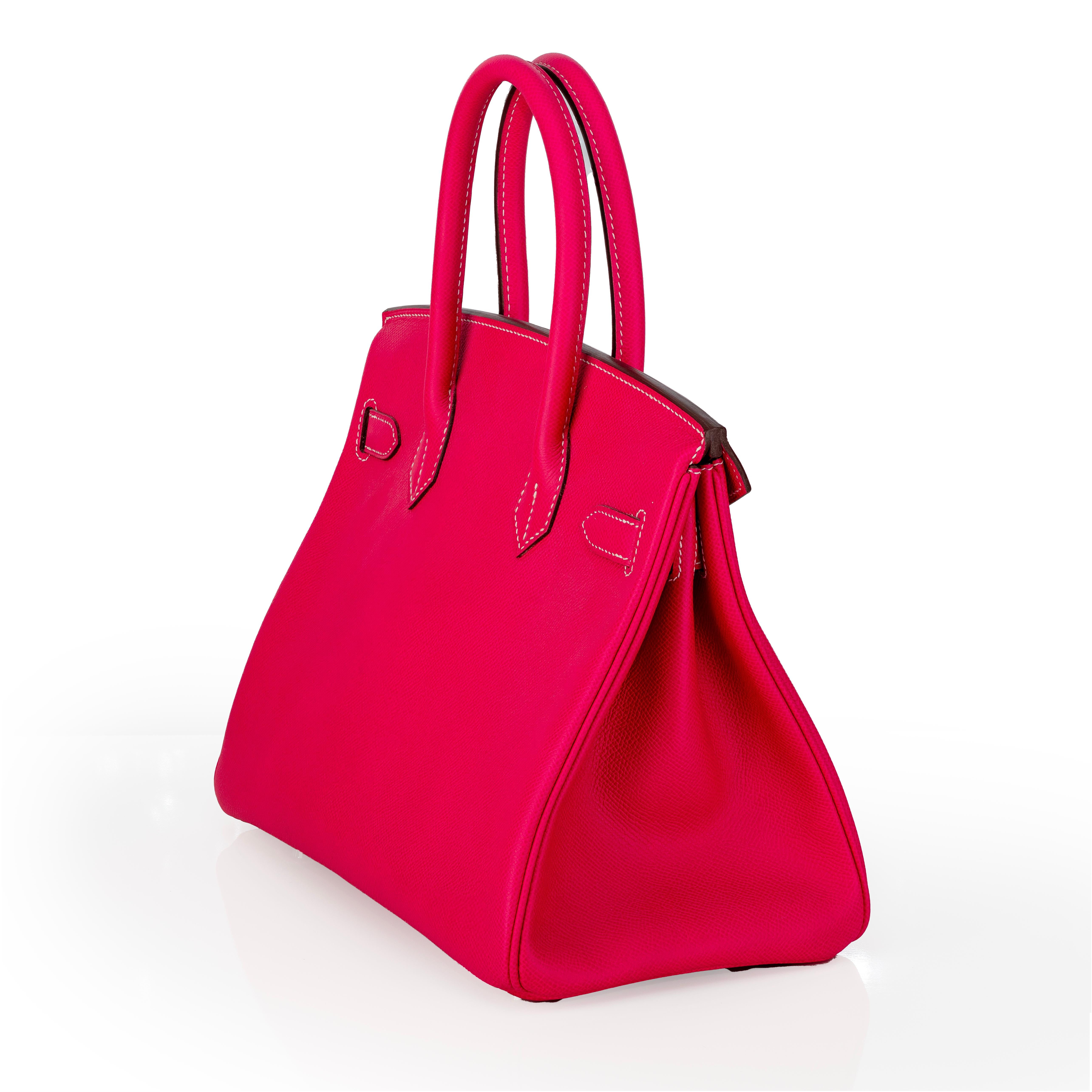 Women's Auth. Hermès Bag - Birkin 30cm Box Calf Pink New For Sale
