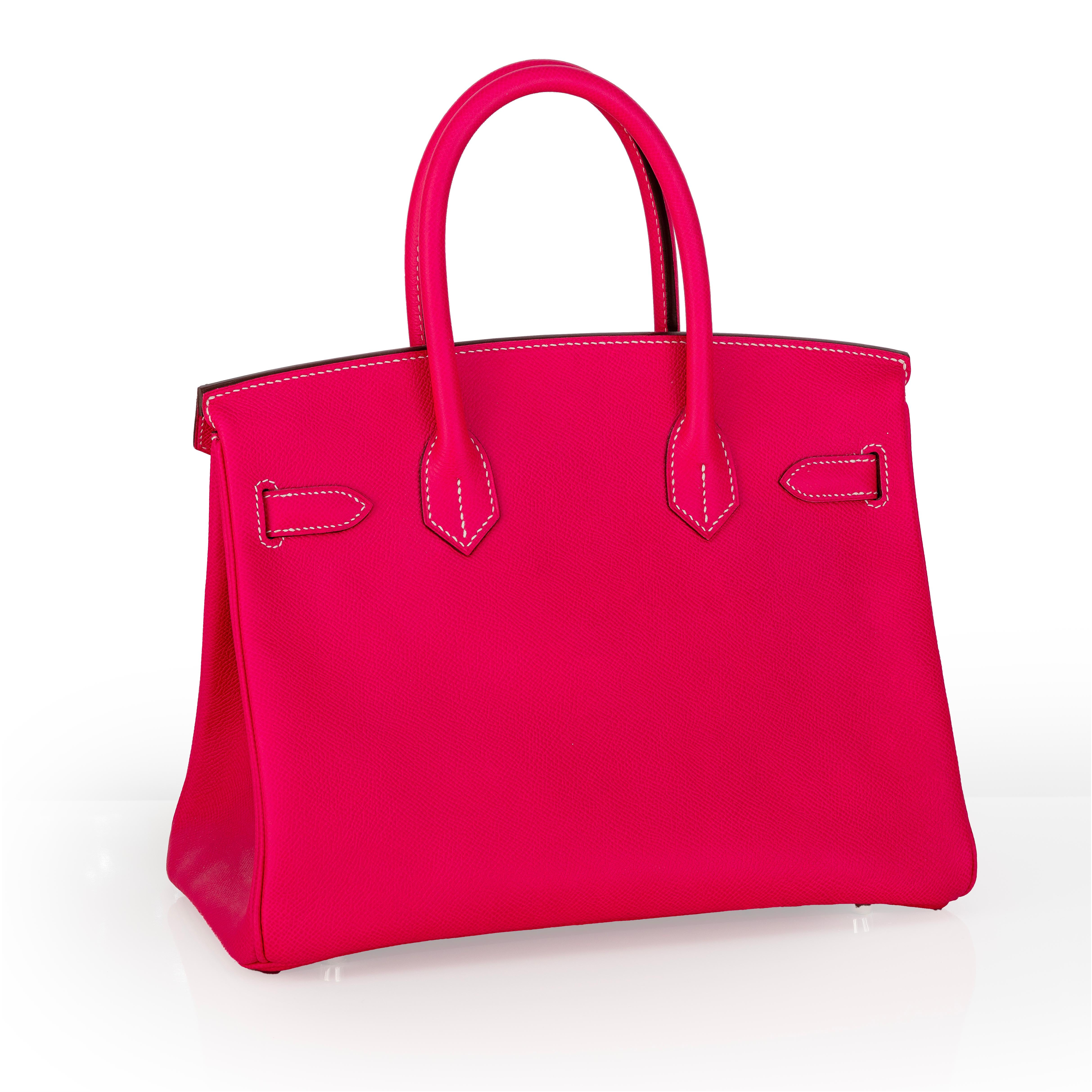 Auth. Hermès Bag - Birkin 30cm Box Calf Pink New For Sale 1