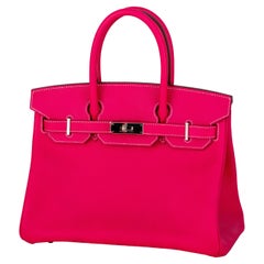 Auth. Hermès Bag - Birkin 30cm Box Calf Pink New