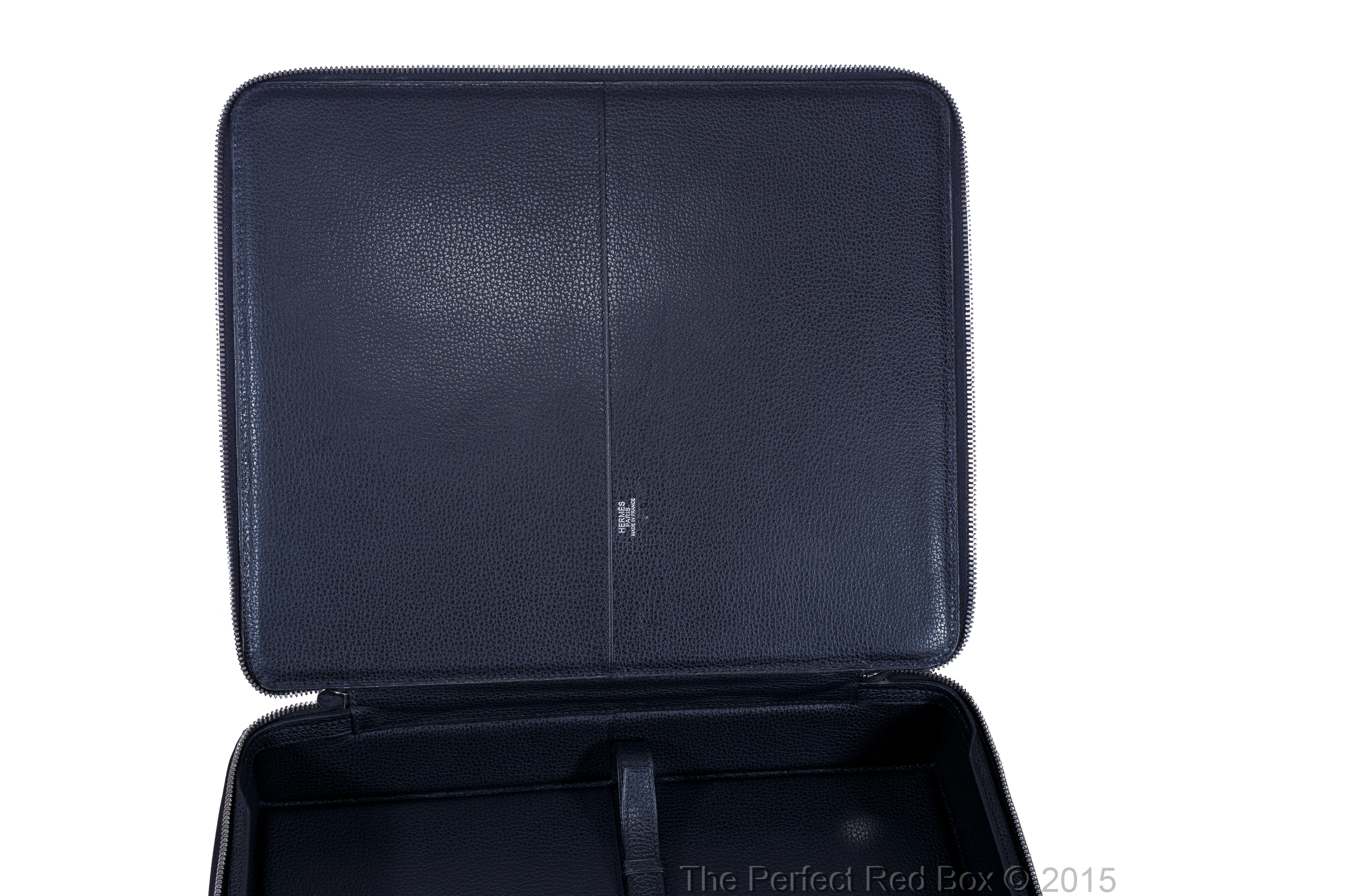 Auth. Hermès Bag - Suit Case Herlight 33cm - Black Vache Liegee‏ - New In New Condition In Ottawa, CA
