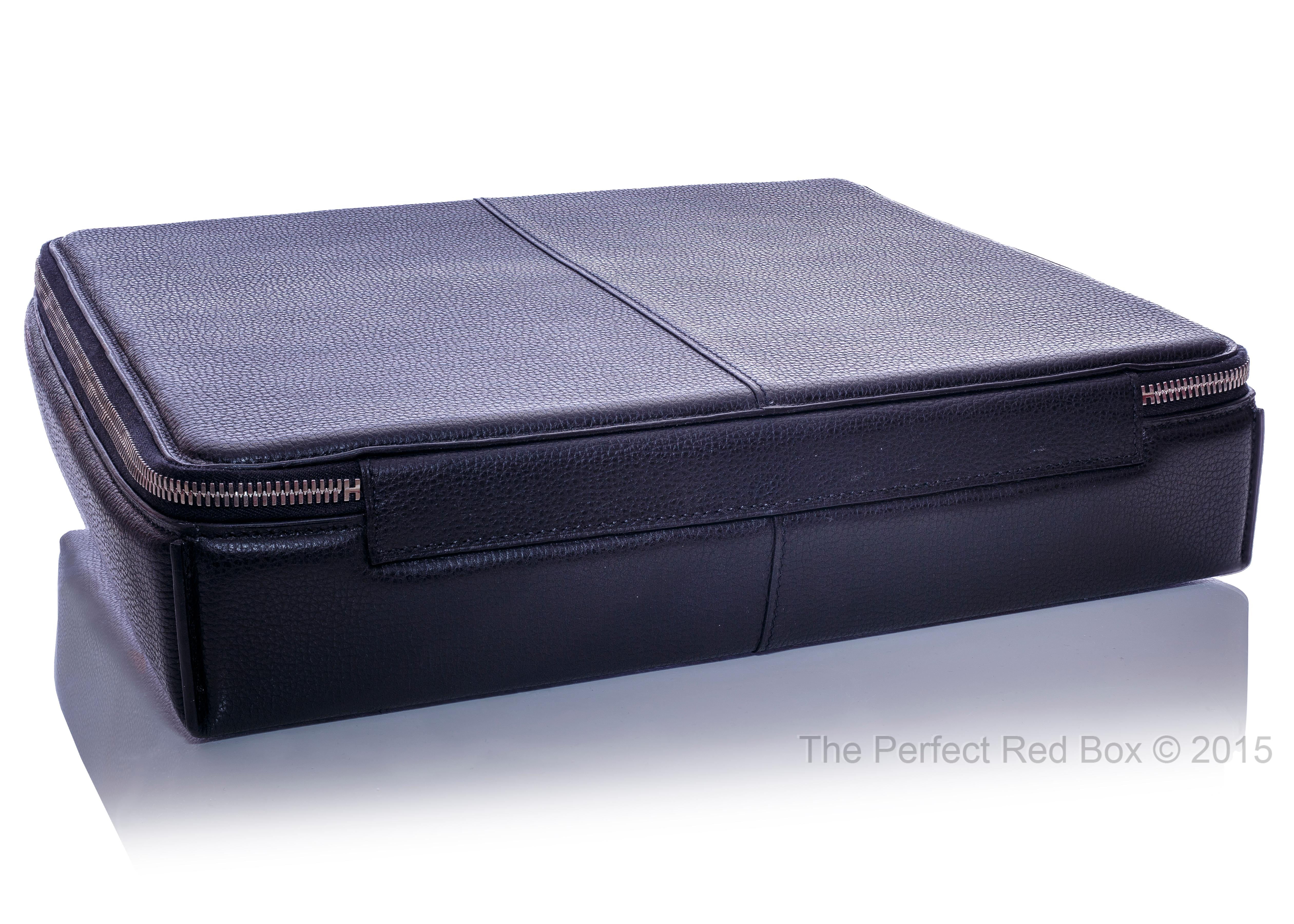 Auth. Hermès Bag - Suit Case Herlight 33cm - Black Vache Liegee‏ - New 3