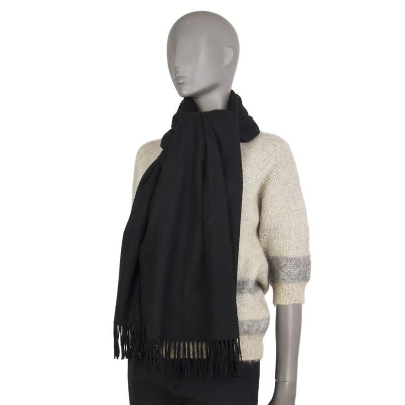 hermes black shawl