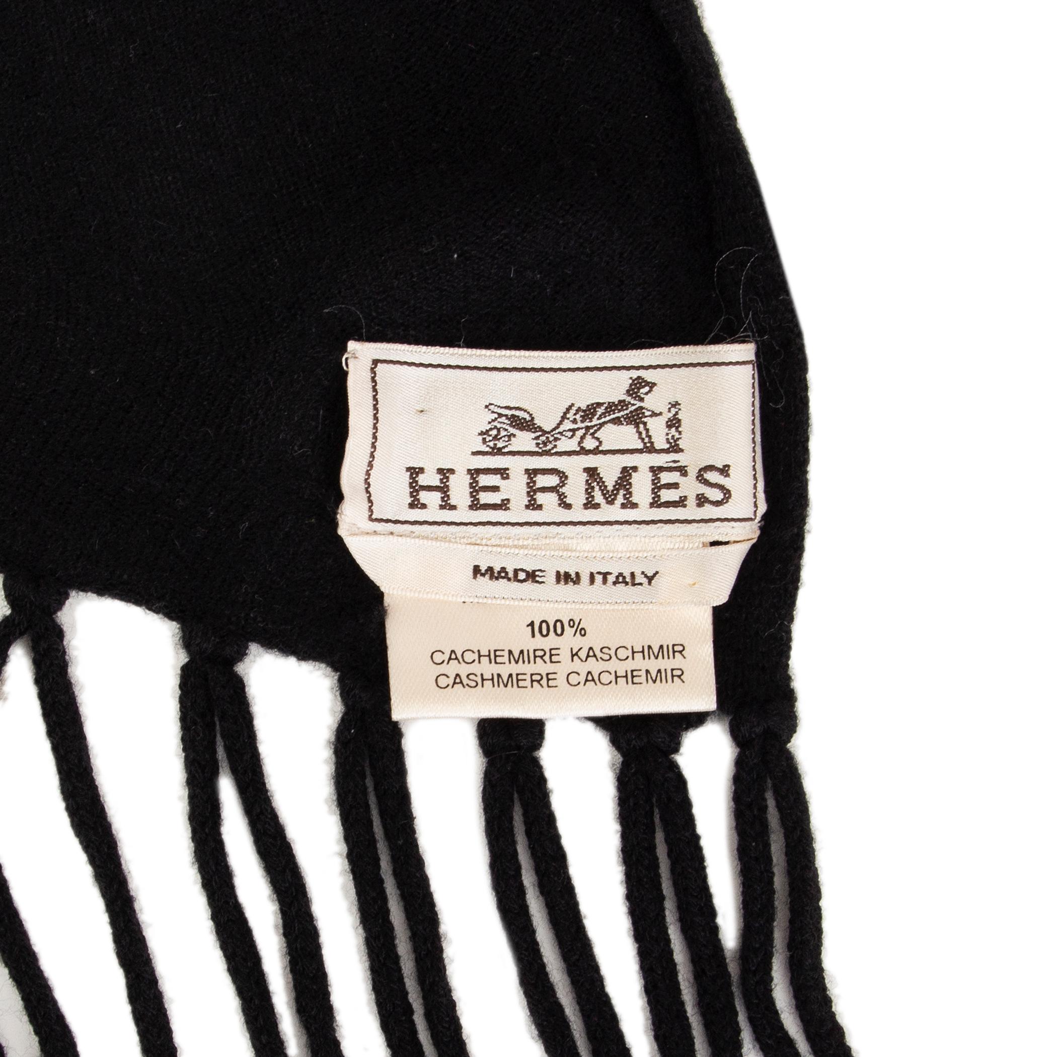 black hermes scarf