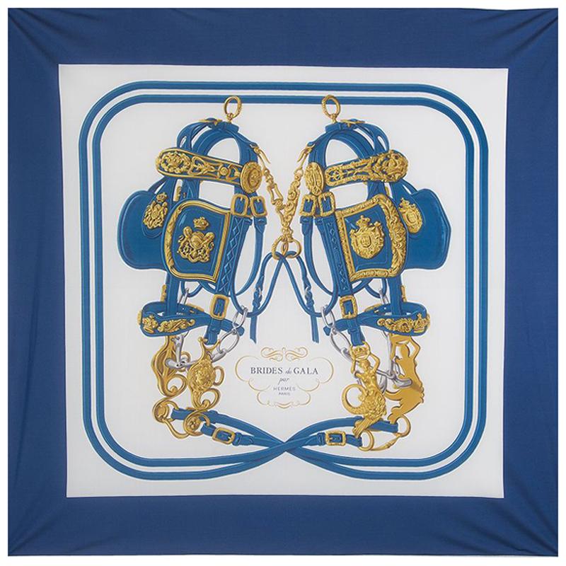 Hermès Blue Into The Canadian Wild Silk Scarf at 1stDibs | hermes into ...