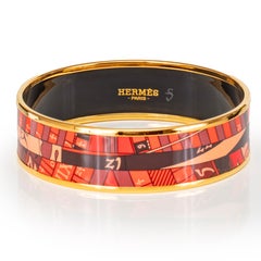 Auth. Hermès Bracelet Astrologie Nouvelle - EGP - 65-16mm Red - New