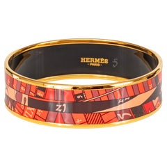 Auth. Hermès Bracelet Astrologie Nouvelle - EGP - 65-16mm Red - New