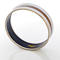 Auth. Bracciale Hermès Motivo Cintura - ESP - 65-19mm - Blanc Caramel - New