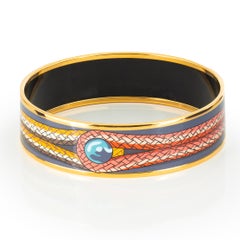 Auth. HERMES BRACELET - Brandebourgs - EGP - Burgundy - 70-17mm - New