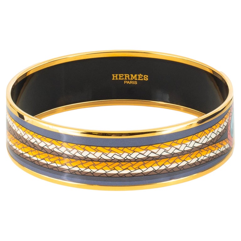 Auth Hermes Bracelet Burgundy/Silver #302850H19B New HERMES CLIC H Bracelet Rouge Corail Palladium-Plated  main image 2