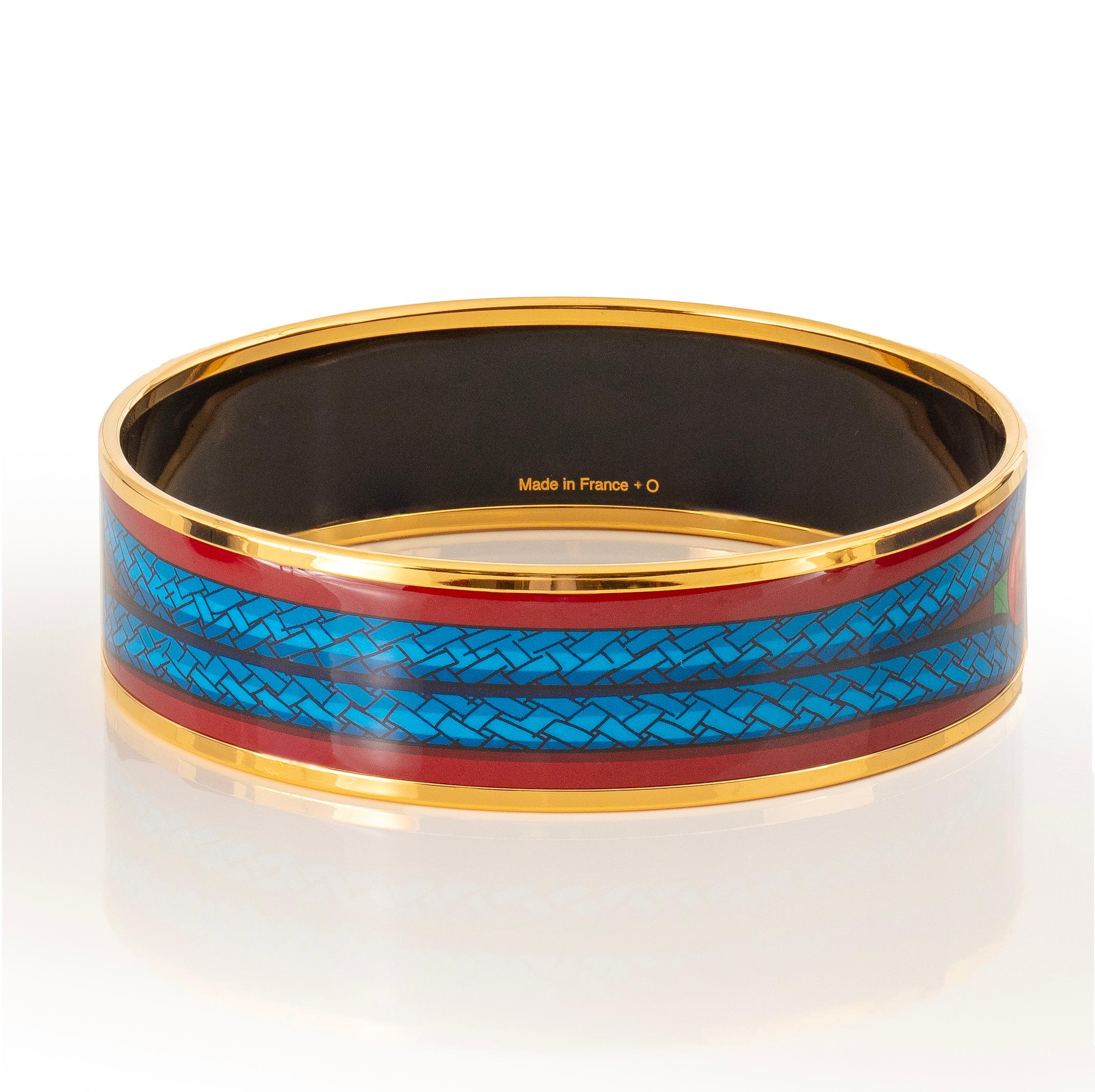 Auth. BRACCIALE Hermès - Brandebourgs - EGP - Red Blue Green - 70-17mm - New In condizioni Nuovo in vendita a Ottawa, CA