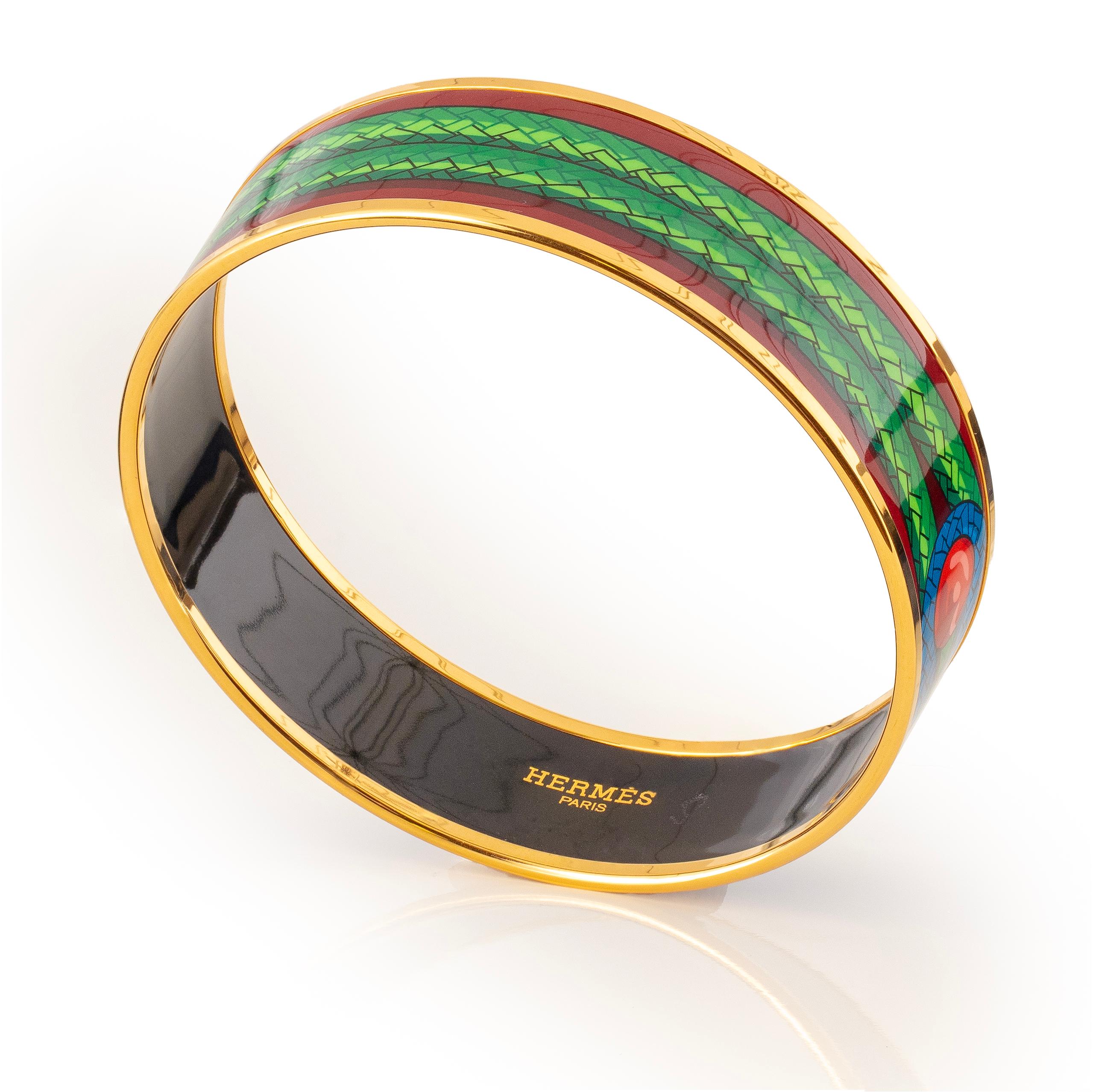 Donna Auth. BRACCIALE Hermès - Brandebourgs - EGP - Red Blue Green - 70-17mm - New in vendita
