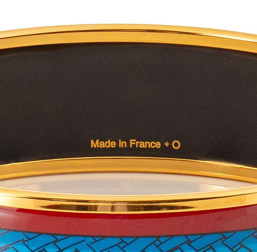 Auth. BRACCIALE Hermès - Brandebourgs - EGP - Red Blue Green - 70-17mm - New in vendita 3