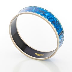 Auth. Hermès Bracelet Brazil - ESP - Blue White - 65-19mm - New