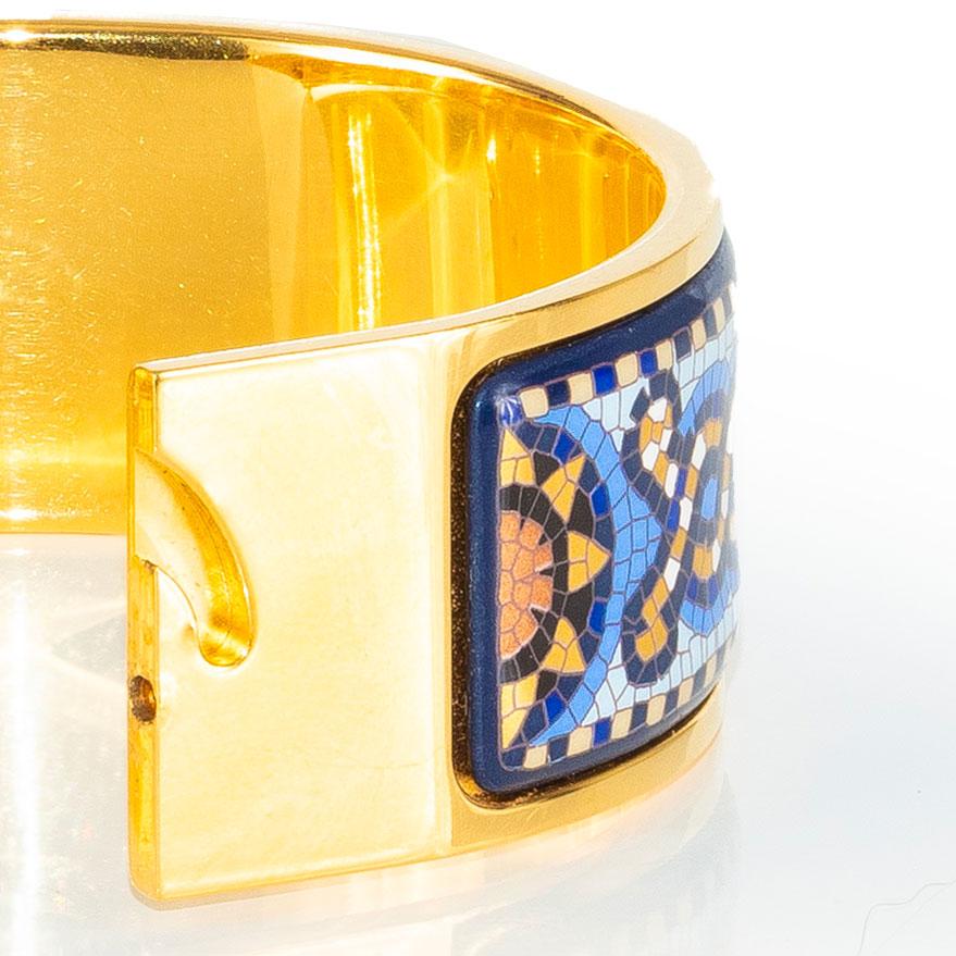 Aut. PULSERA Hermès - Clic Clac - EGP - Azul Marino - Estado impecable en venta 6