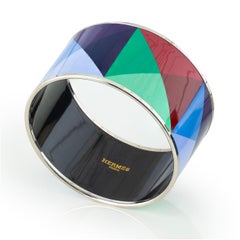 Auth. Hermès BRACELET Clous En Trompe L Oeil - ESP - Multicolour Club - 65-35mm