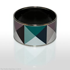 Auth. Hermès Bracelet Clous en Trompe l'Oeil - 65-36mm - Mineral - ESP - New