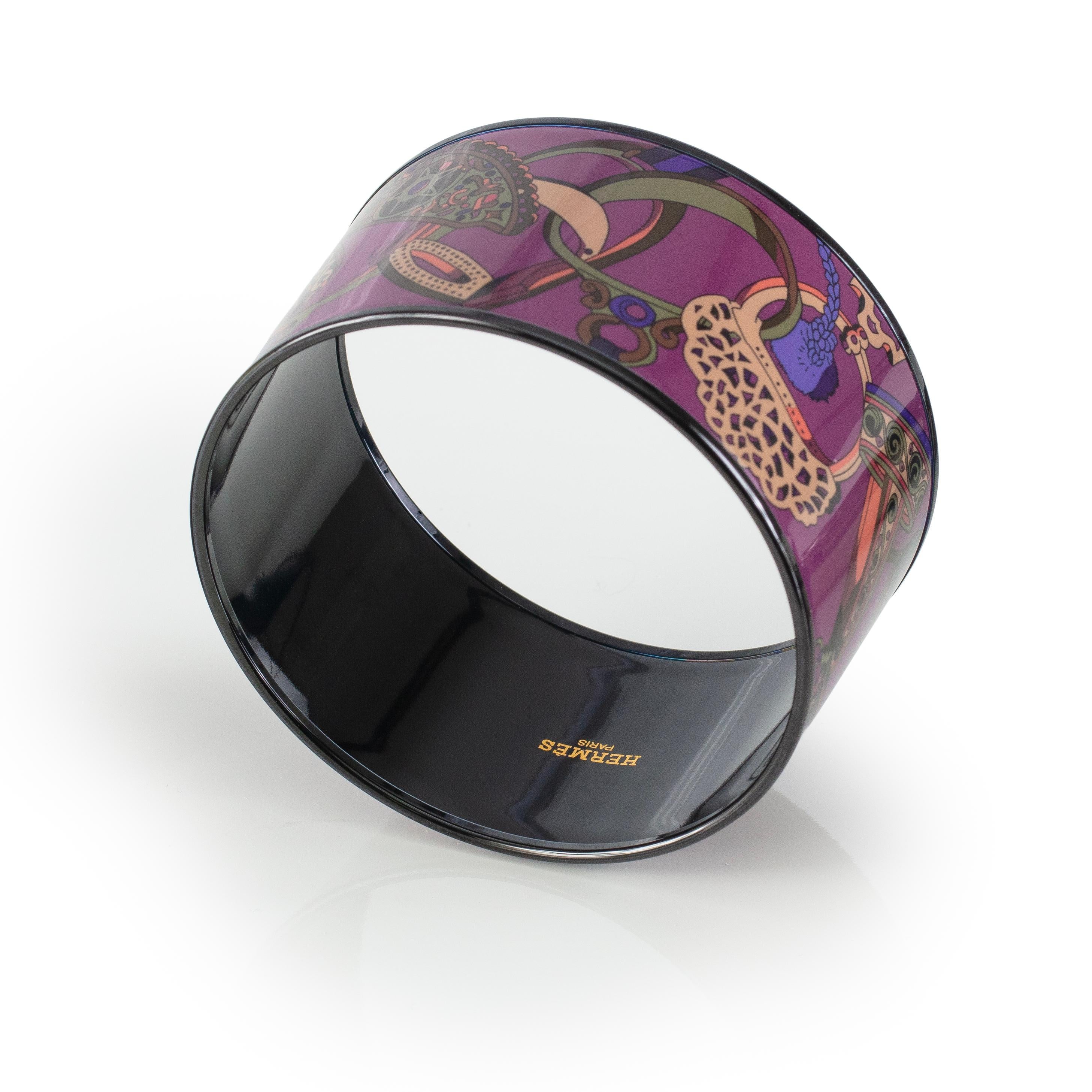 Aut. PULSERA Hermès - Concours D Etriers - PVD - Vino Púrpura - 70-38mm - Nuevo en Nuevo estado para la venta en Ottawa, CA