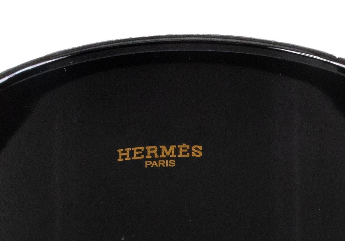 De las mujeres Aut. PULSERA Hermès - Concours D Etriers - PVD - Vino Púrpura - 70-38mm - Nuevo en venta