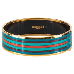 Auth. Hermès BRACELET EGP - ROBACAR - Dark Green Red - 65-16mm - New Condition