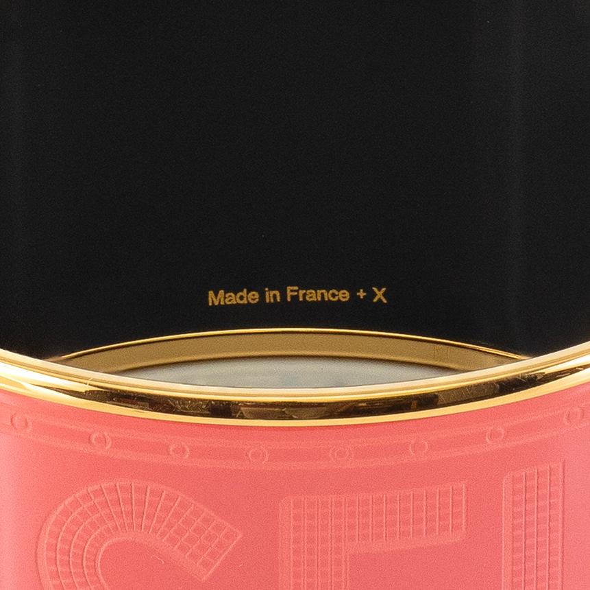 Auth. Hermès BRACELET - Hermes Sellier - EGP - Rose Dahlia - 65-35mm  NEW For Sale 3