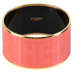 Auth. BRACELET Hermès - Hermes Sellier - EGP - Rose Dahlia - 65-35mm  NEW