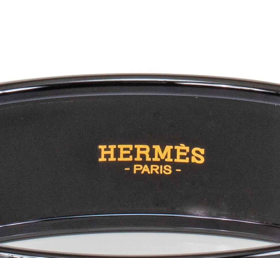 Donna Auth. Hermès Bracelet - Optique Chaine Ancre - EPVD - 65-16mm - Blue - New in vendita