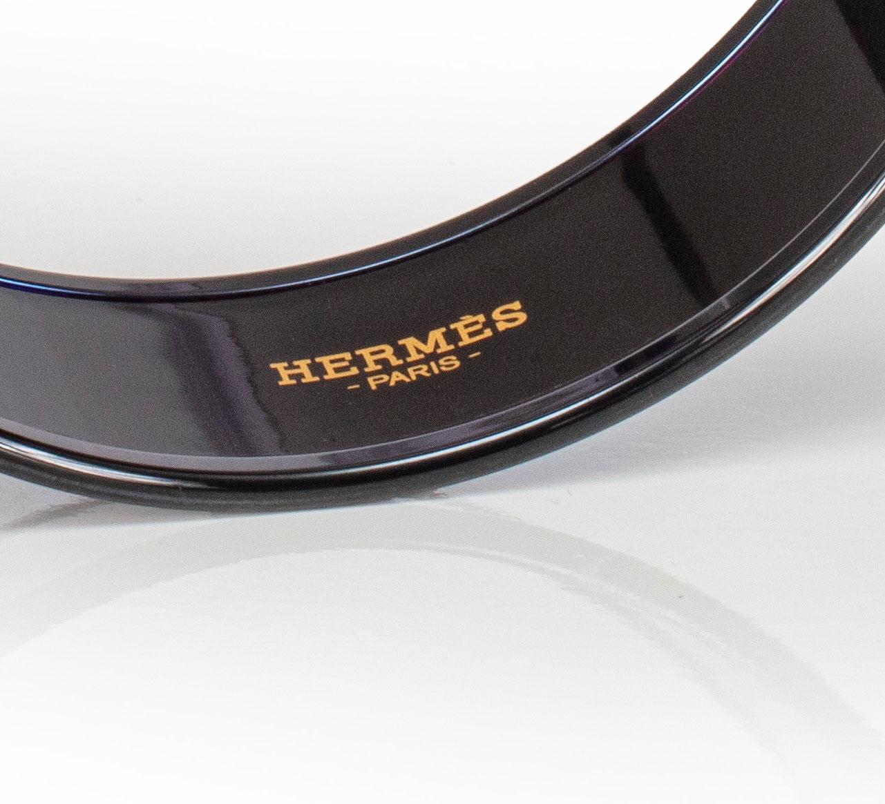 Auth. Hermès Bracelet - Optique Chaine Ancre - EPVD - 65-16mm - Blue - New in vendita 2