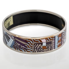 Auth. Hermès BRACELET - Point D Orgue Bracelet - ESP - 65-17 - Dark Purple - New