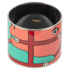 Auth. Hermès BRACELET Quadrige Moderne - ESP - Rose Green - 70-60mm - New