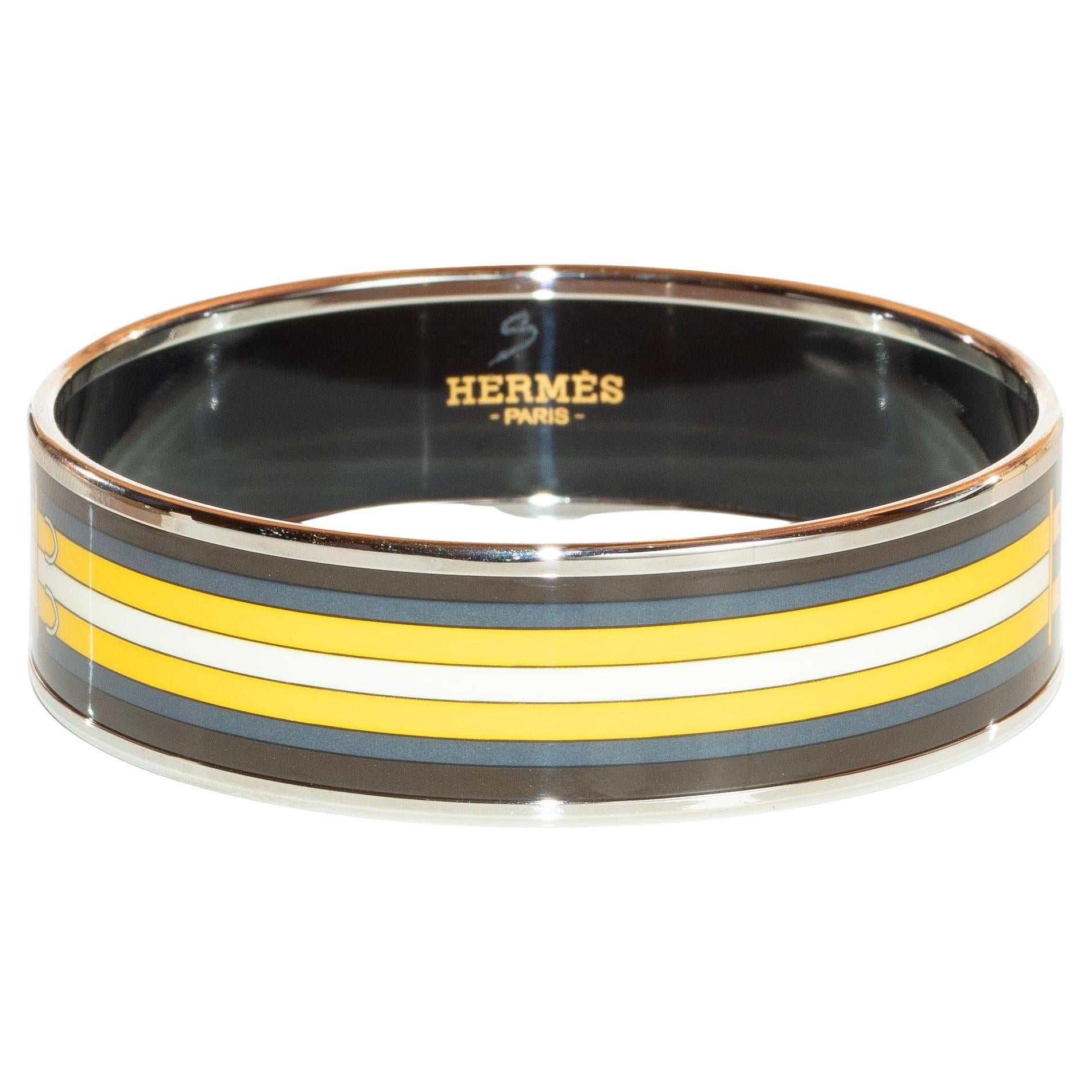 Aut. Hermès Pulsera - Robacar - ESP - 65-16mm - Negro Amarillo - Nuevo