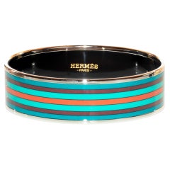 Auth. Hermès Bracelet - Robacar - ESP - 65-16mm - Teal Orange - New