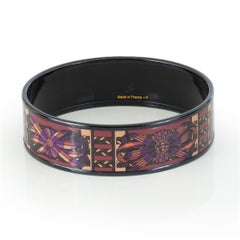 Auth. Hermès Bracelet Rubans de Cheval - PVD - Surteint Wine - 65-17mm - New