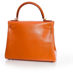 Auth. Hermes Kelly Bag Calf Camel - 28cm - Mint Demo - New