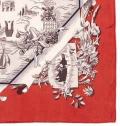Auth. Hermès La France - Bordeaux, Blanc - Excellent - Rare Collector!!
