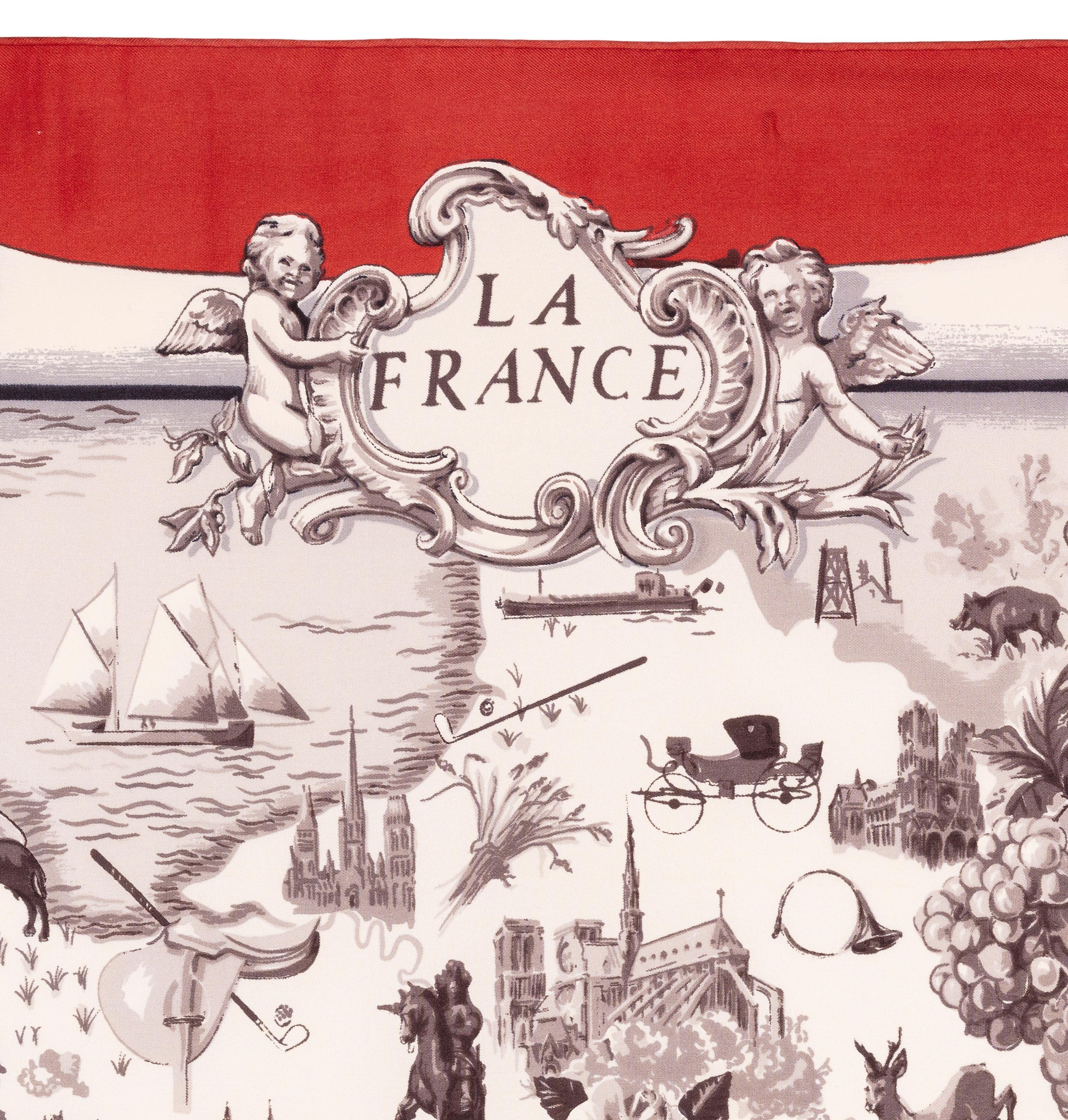 Aut. ¡¡Hermès La France - Burdeos, Blanco - Coleccionista Raro - Coleccionista Raro!! en venta 3