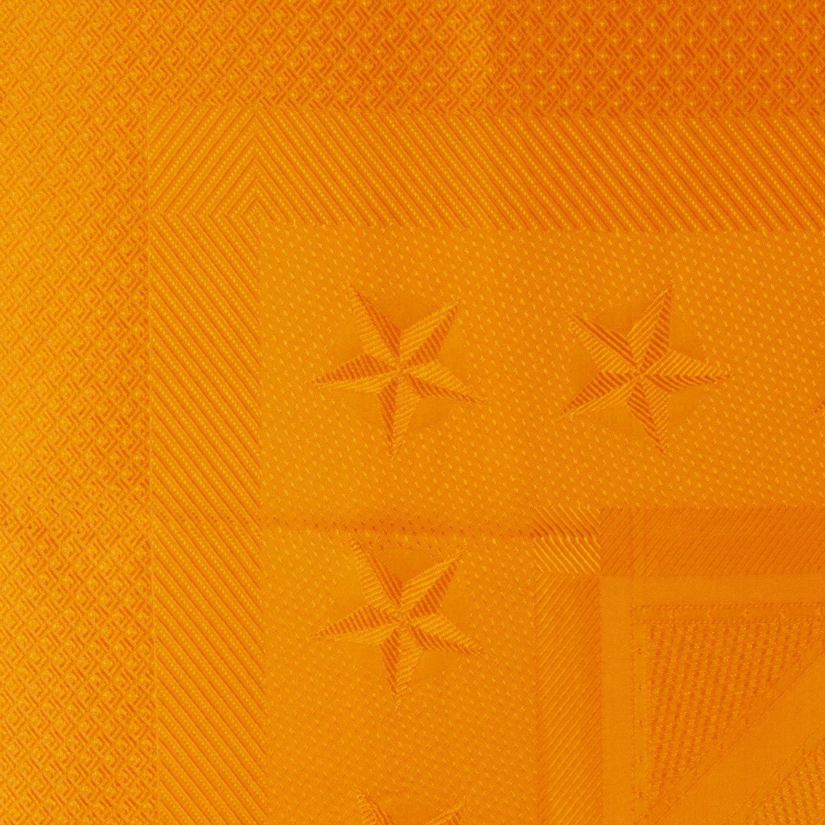 Orange auth HERMES orange HERMES SELLIER 90 silk twill jacquard Scarf
