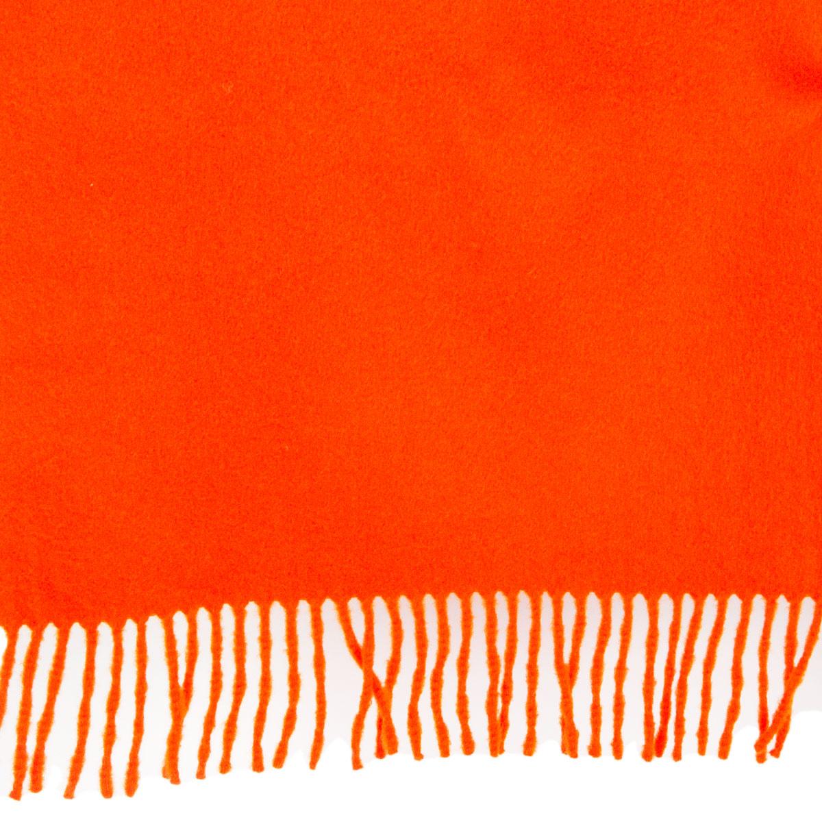 hermes orange cashmere scarf