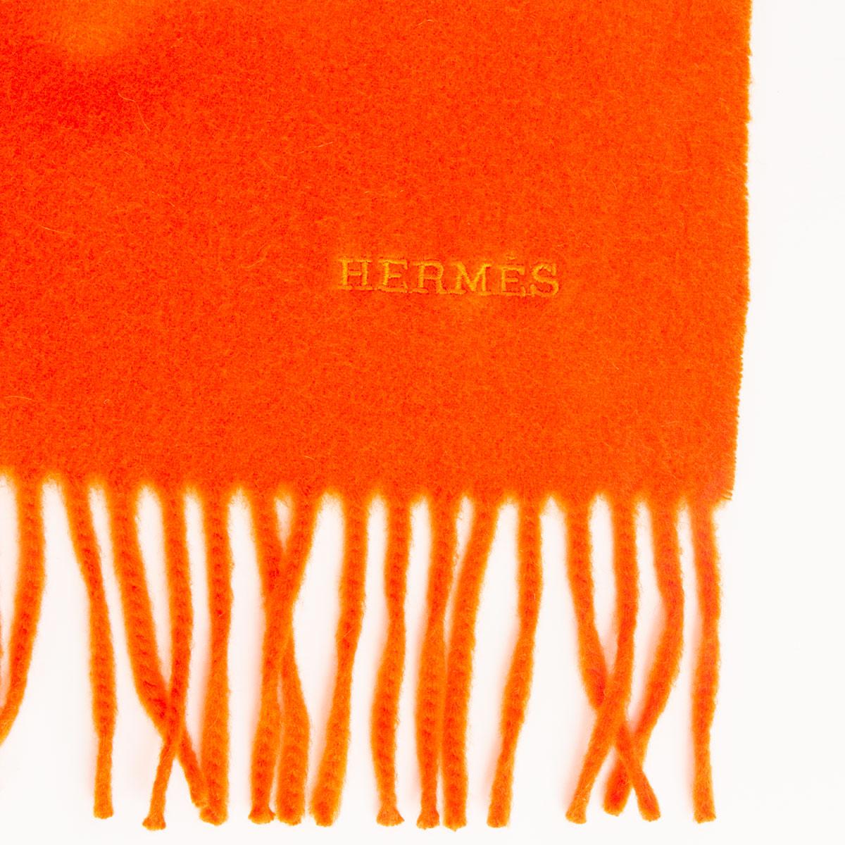 hermes shawl orange
