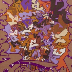 auth HERMES purple orange Graff Hermes 140 cashmere silk Shawl Scarf