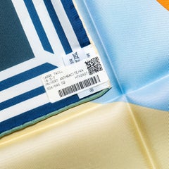 Auth. Hermes Scarf - 8-3-7 - Vert Anthracite Kaki - New Store Tag