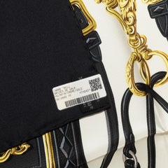Auth. Hermes Scarf - Brides de Gala - Noir Creme Gold - New with Store Tag