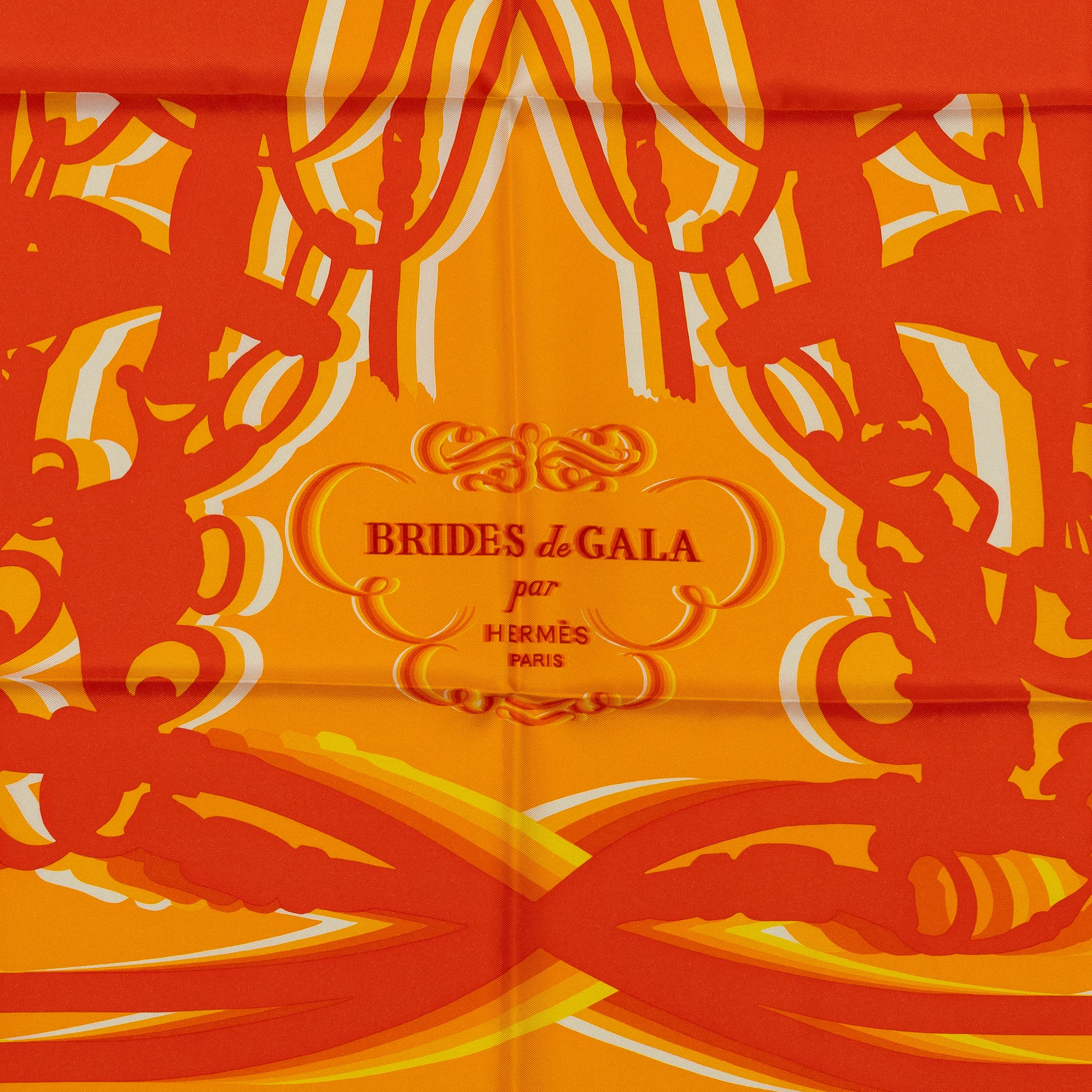 Ombre Brides de Gala - Soleil Orange Jaune - NWCT - 2503211014

Marque : Hermès
Type/Modèle : Carré 90 Sergé de soie
Artistics : Hugo Grygkar (Design/One)
Taille : 90 cm x 90 cm / 35 in x 35 in
Couleur : Soleil (Orange, Jaune)
Tissu : 100 % sergé de