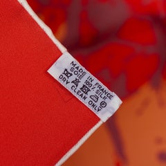 Aut. ¡Hermes Bufanda Cheval Sorpresa - Blanco Rojo - NWCTS NUEVO Raro!