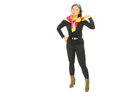 Auth. Hermes Scarf Hermes Graff - Vert Fluo Fuschia Exc. Condition - Care Tag