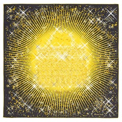 Auth. Hermes Scarf Magic Kelly - Black Gold - Mint With Care Tag