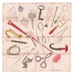 Auth. Hermès Scarf - Nous Sommes Inseparables - Rose Rouge - New Store Tag
